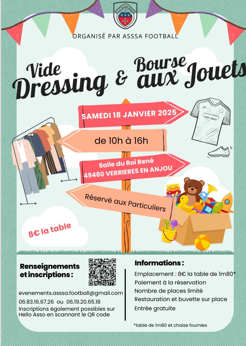 18 janvier : Vide Dressing & Bourse aux Jouets !