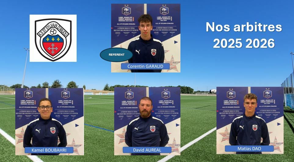 NOS ARBITRES pour 2025-2026 !