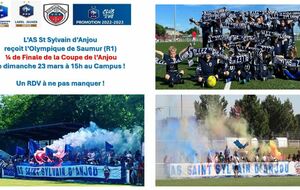 23 mars : RDV au Campus pour le 1/4 de Finale de la Coupe de l'Anjou !