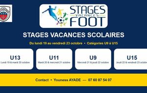 STAGES VACANCES TOUSSAINT !