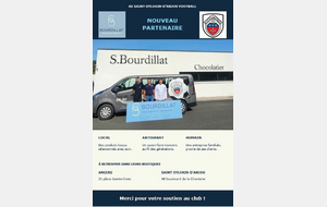 BOURDILLAT : nouveau partenaire de l'ASSSA FOOT !