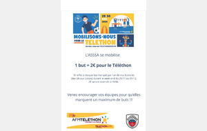 L'ASSSA ⚽️ s'engage pour le TELETHON 👍