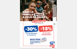 Offres Intersport du 4 au 7 septembre 📣