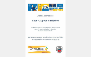 L'ASSSA s'engage pour le TELETHON !