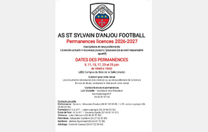 Permanences Licences 2026 2027 !
