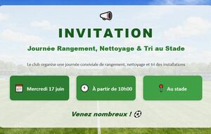 17 JUIN : RANGEMENT et CONVIVIALITE !