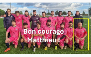 Bon courage Matthieu !