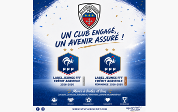 Labels FFF.... l'ASSSA reconnue et valorisée
