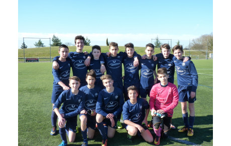 NOUVELLE VICTOIRE DE NOS U15A EN COUPE DE L'ANJOU 