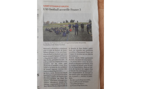 Article Courrier de l'Ouest du 17 décembre 