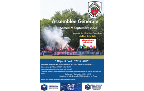 ASSEMBLEE GENERALE 9 SEPTEMBRE 2023