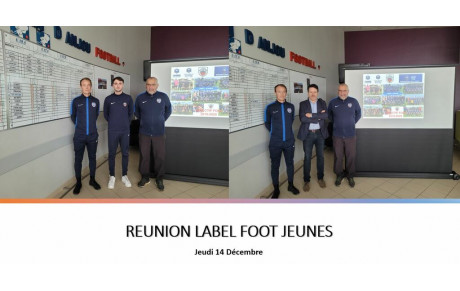 LABEL FOOT JEUNES : renouvellement engagé !