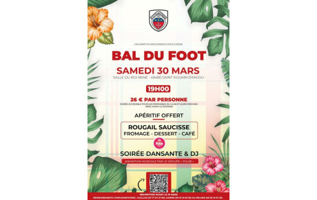 RESERVATIONS BAL DU FOOT du 30 Mars 2024 !