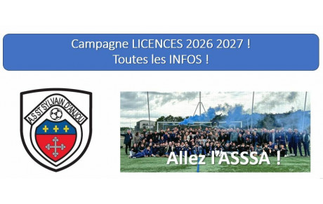 LICENCES 2026 2027 : LES INFOS !